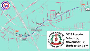 Festival of Lights Parade Route Map 2022