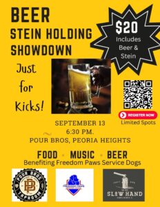 Freedom Paws Service Dogs - Beer Stein Holding Showdown