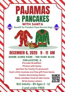 Freedom Paws Service Dogs - Pancakes & Pajamas with Santa