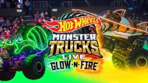 Hot Wheels Monster Trucks Glow N Fire