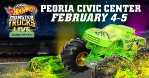 Peoria Civic Center - Hot Wheels Monster Trucks Live Glow Party 2023