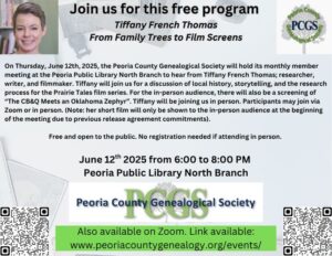 Peoria Genealogical Society - June 2025