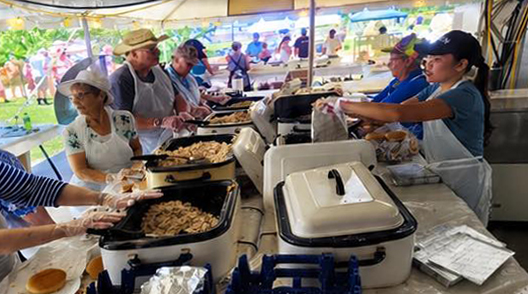 Tremont Turkey Festival Food Line